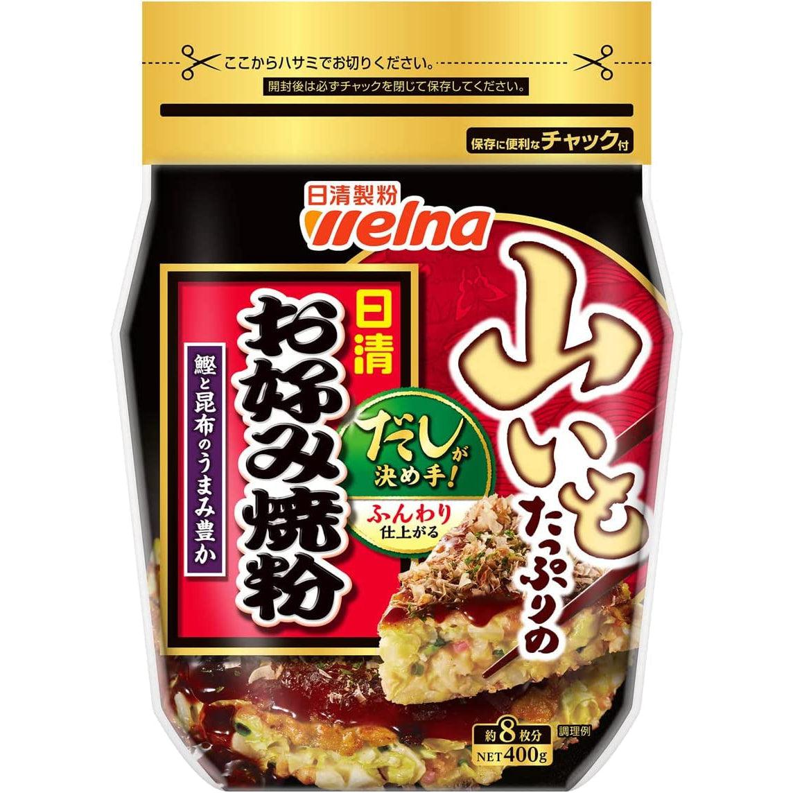 Nisshin Okonomiyaki Flour Mix with Grated Yam 400g, Japanese Taste