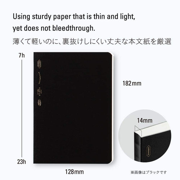 Nitto Stalogy B6 Editor's Series 365 Days Notebook (Grid Paper Notebook) Black, Japanese Taste