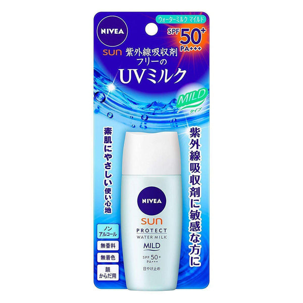 Nivea Sun Protect Water Milk Mild Sunscreen SPF50+ PA+++ 30ml-Japanese Taste