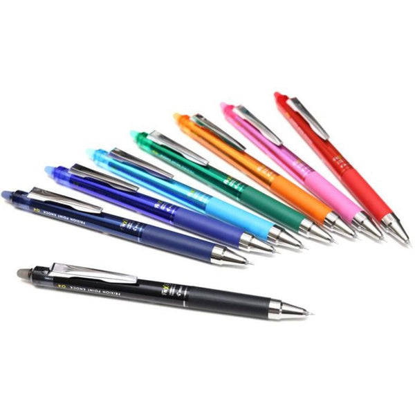 Pilot Frixion Point Knock 04 Erasable Gel Ink Pens 8 Colors 0.4mm LFPK200S4-8C-Japanese Taste