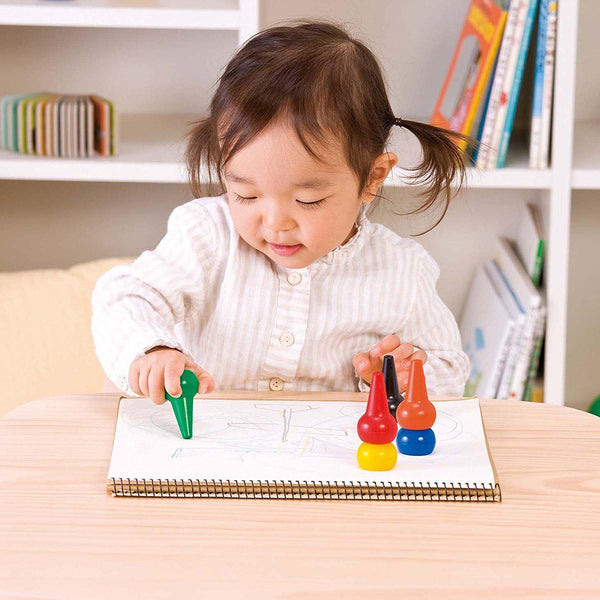 Rangs Japan Baby Color Crayons Sweet 6 Colors-Japanese Taste