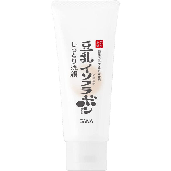 Sana Nameraka Honpo Soy Milk Isoflavone Foaming Cleanser for Dry Skin 150g, Japanese Taste