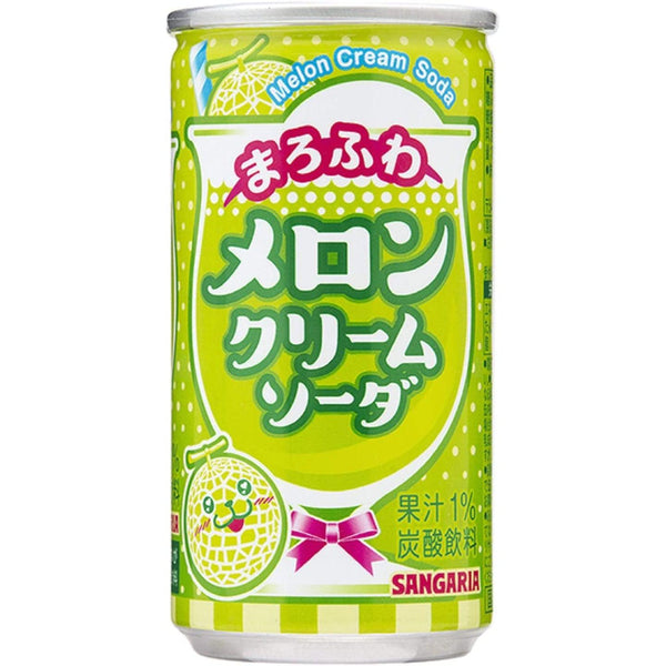 Sangaria Marofuwa Melon Cream Soda Drink 190g (Box of 30 Cans)-Japanese Taste