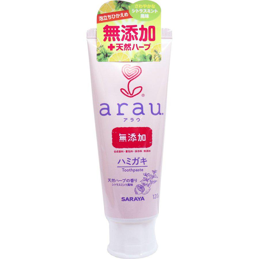 Saraya Arau Additive-Free Toothpaste 120g, Japanese Taste