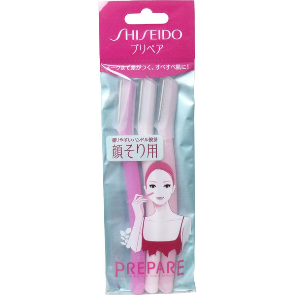 Shiseido Prepare Facial Razor L 3 Razors, Japanese Taste