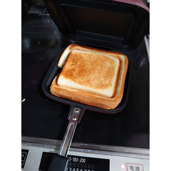Sugiyama Metal Hot Sandwich Maker Smile Cooker DX Wine Color KS-2881-Japanese Taste