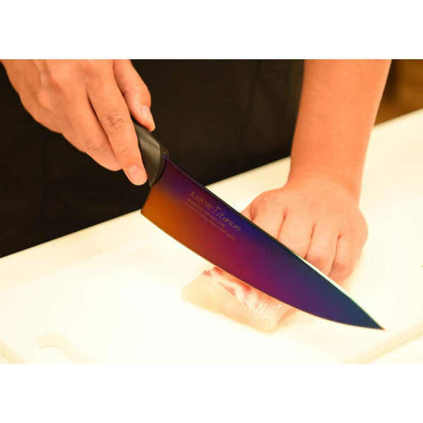 Sumikama Kasumi Titanium Kitchen Knife Opal 200mm-Japanese Taste