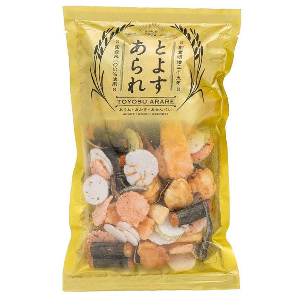 Toyosu Arare Japanese Rice Crackers 9 Types Assortment 80g (Pack of 3), Japanese Taste
