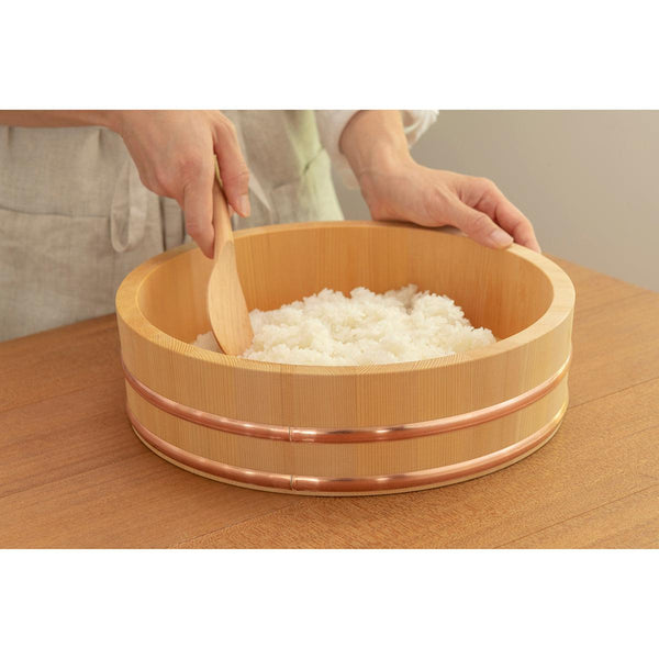 Umezawa Sawara Cypress Hangiri (Wooden Sushi Oke Bowl) 36cm, Japanese Taste