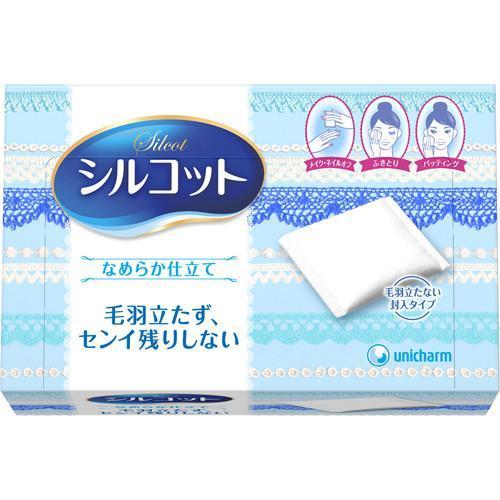 Unicharm Silcot Velvet Touch Natural Cotton 82 puffs-Japanese Taste