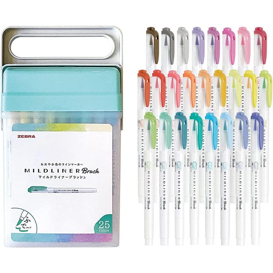 Zebra Mildliner Pens Complete Collection - Set of 50