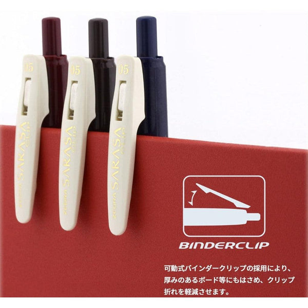 Zebra Sarasa Clip Vintage Color Gel Ink Pens 5 Colors 0.5mm JJ15-5C-VI, Japanese Taste